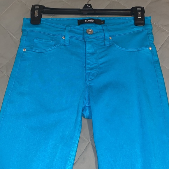 💙💚💙EUC Hudson Turquoise Nico Skinny Jeans - Picture 5 of 10